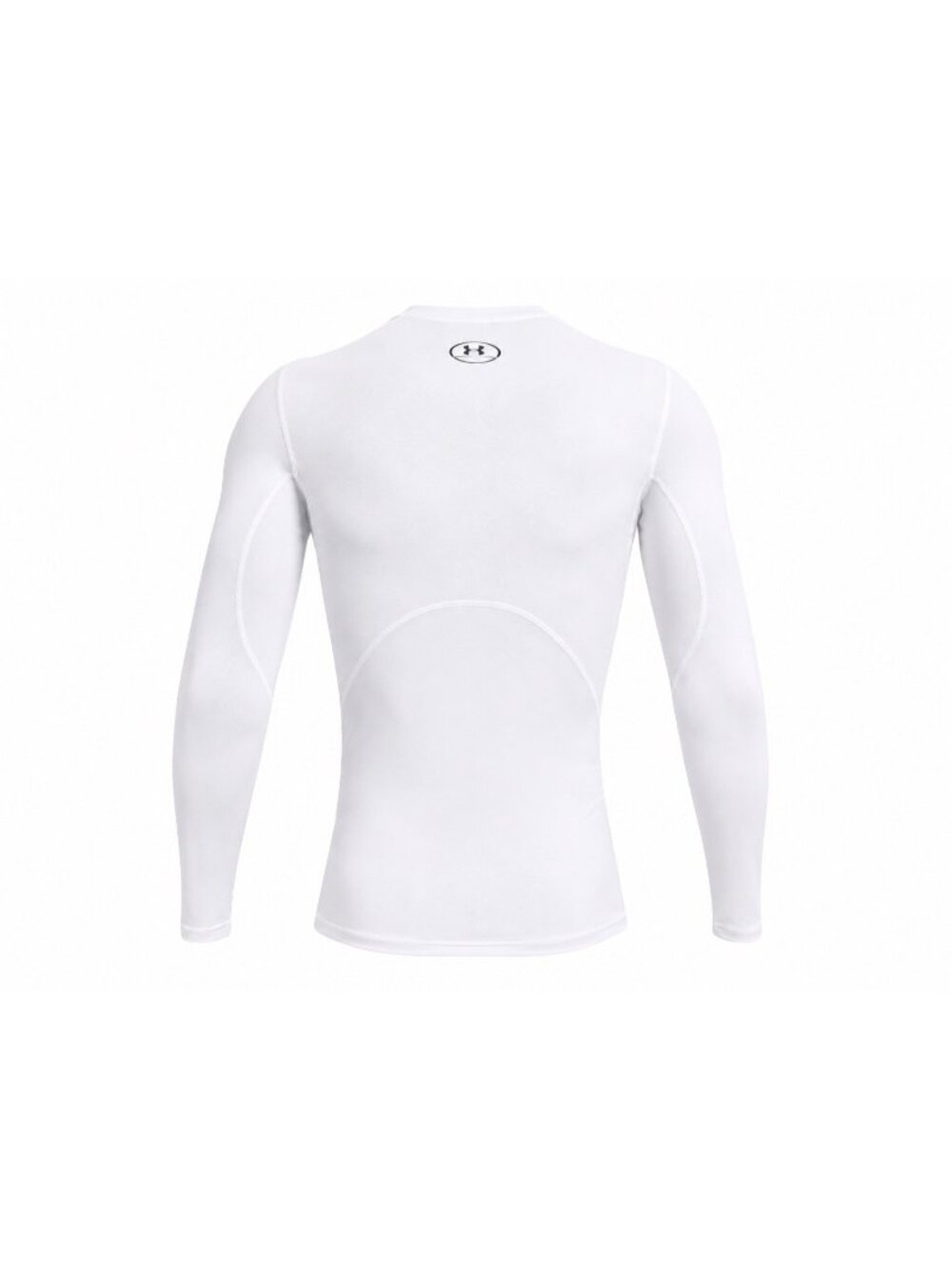Under Armour Men HeatGear Compression Long Sleeve Shirt White Size 2XL - Picture 2 of 4